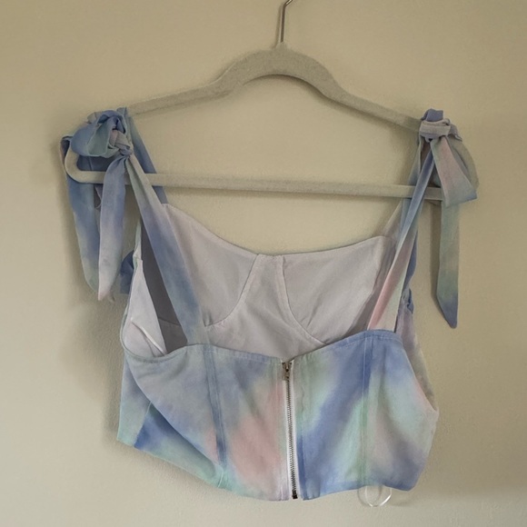 Cotton Candy LA | Cropped Corset Tank Top | L - Picture 7 of 10